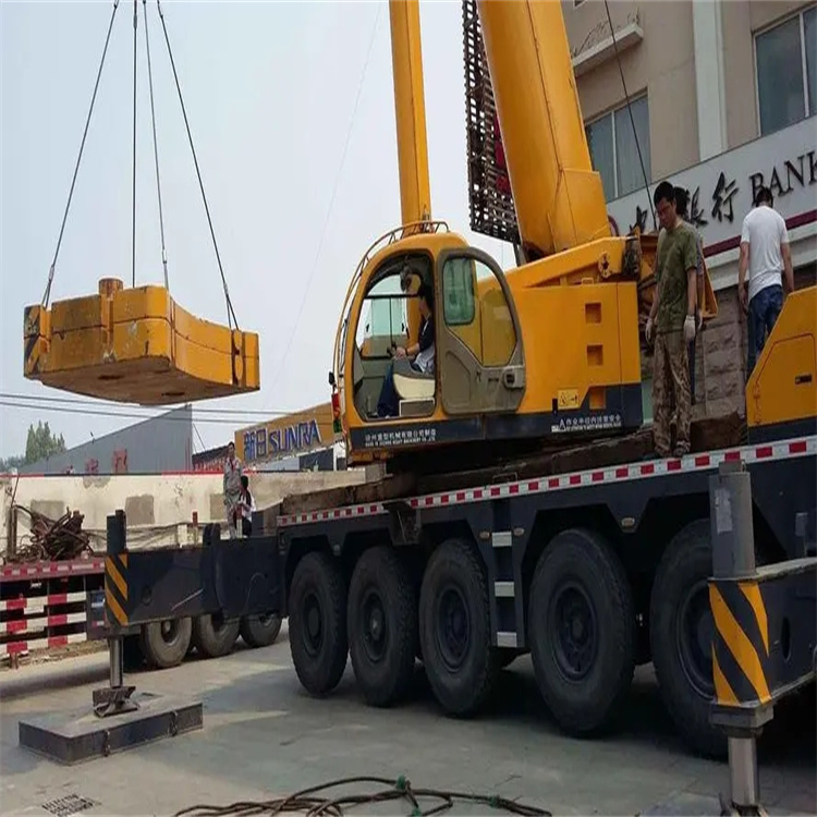 鱼峰当地吊车出租|机器吊装|75吨|工厂搬迁服务